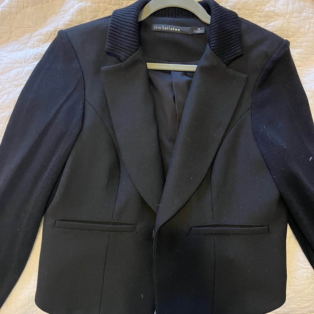 Black Cropped Blazer